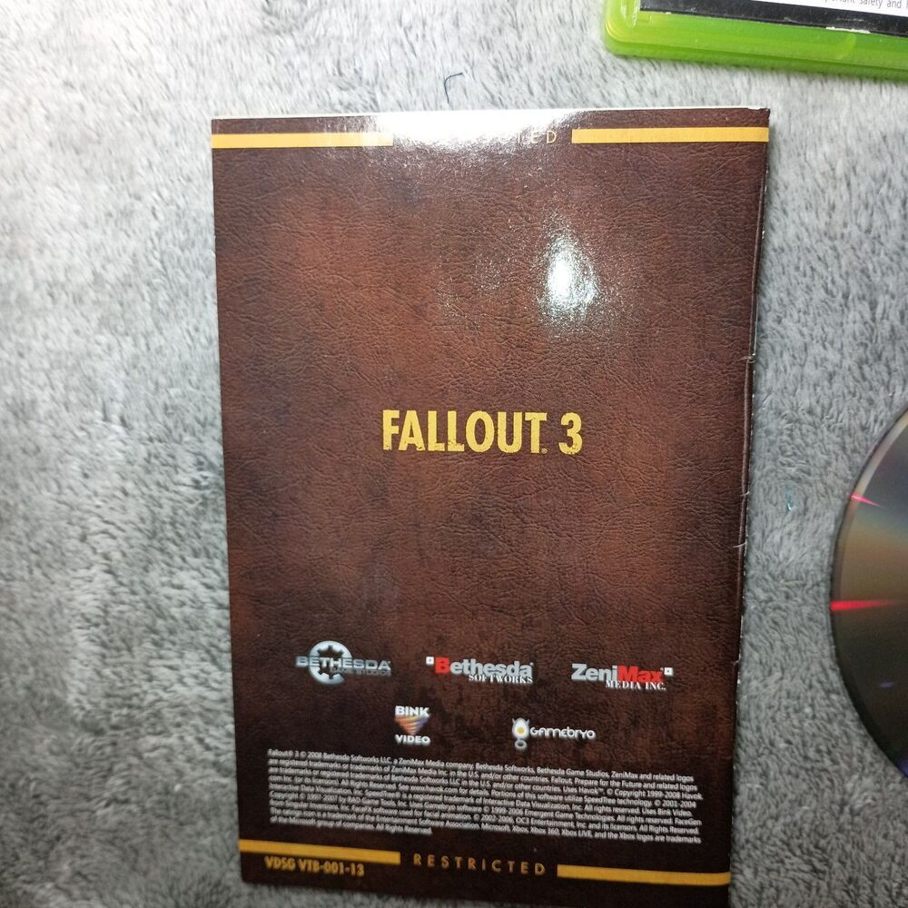 Fallout 3 Xbox 360 Complete In Box CIB With Manual Tested And Working Read - Picture 16 of 16